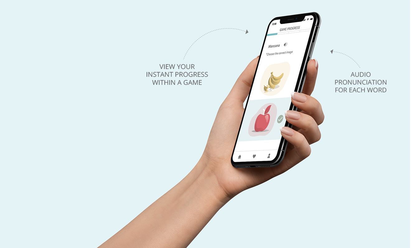 Vocabuild game in progress